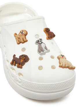 Crocs Crocs Ozdoba na obuv DOGGIE DOODLE 5 PACK 10015106 Hnědá