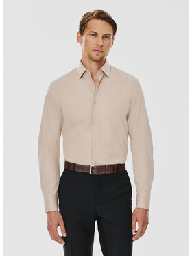 Pako Lorente Pako Lorente Koszula P24WF-1X-039 Beżowy Slim Fit