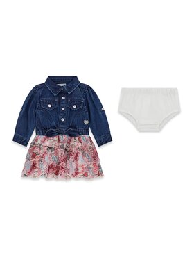 Guess Kids Guess Kids Sukienka codzienna 183319 Niebieski Classic Fit