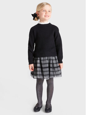 Mayoral Mayoral Set Pullover und Kleid 4955 Schwarz Regular Fit