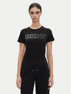DKNY Sport DKNY Sport Tricou DP5T1193 Negru Regular Fit