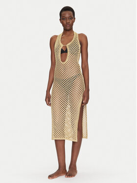 Chantelle Chantelle Rochie de plajă Pulp Metallic C22RW0 Bej Regular Fit