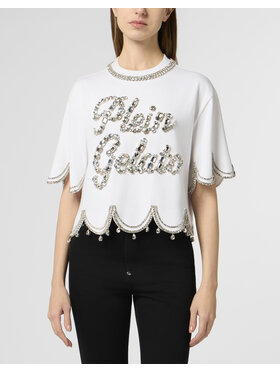 PHILIPP PLEIN PHILIPP PLEIN T-Shirt 30532 Biały Over Fit