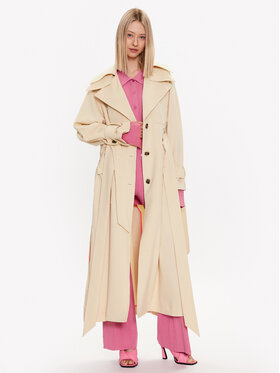Remain Remain Демісезонний плащ Wovon 5006342140 Жовтий Oversize