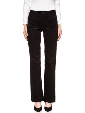Wrangler Wrangler Spodnie materiałowe FLARE Czarny Slim Fit