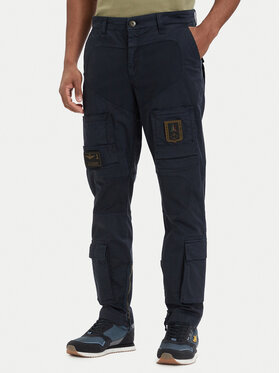 Aeronautica Militare Aeronautica Militare Cargo stiliaus kelnės Iconic Anti-G 261PA1387UCT01493 Tamsiai mėlyna Regular Fit