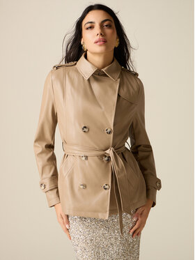 Oltre Oltre Giacca in similpelle R373R002355N002 Crema Slim Fit