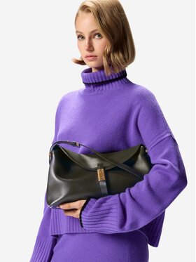 PINKO PINKO Torba SADDLE HORIZONTAL CLASSIC VITE Szary