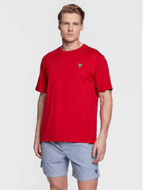 Guess Guess T-Shirt F3GI00 K8HM0 Czerwony Regular Fit