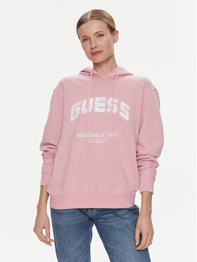 Guess Guess Majica dugih rukava V2YQ02 FL04D Ružičasta Regular Fit