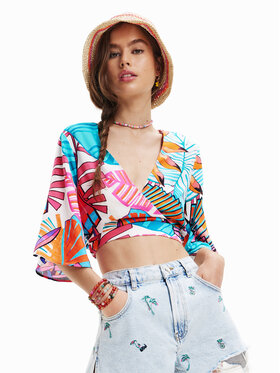 Desigual Desigual Blūze 23SWMW09 Daudzkrāsains Regular Fit