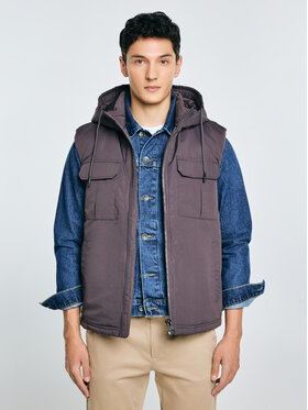BIG STAR BIG STAR Kamizelka YVES Szary Basic Fit