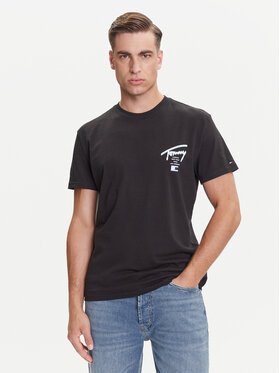 Tommy Jeans Tommy Jeans T-Shirt Signature City DM0DM21934 Czarny Regular Fit