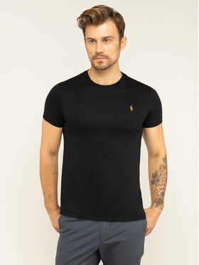 Polo Ralph Lauren Polo Ralph Lauren Тишърт 710740727 Черен Custom Slim Fit