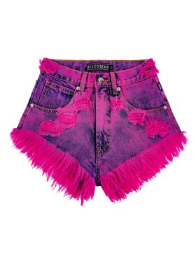 MissDenim MissDenim Szorty jeansowe High Waist Różowy Regular Fit