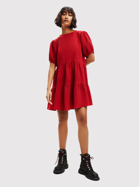 Desigual Desigual Повсякденна сукня Luna 22WWVW73 Червоний Regular Fit