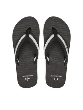 Armani Exchange Armani Exchange Šlepetės per pirštą XUQ006 XV962 N814 Juoda