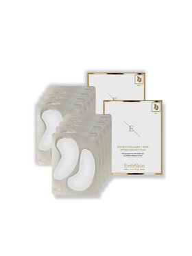 Erthskin London Erthskin London 2x Podwójne płatki kolagenowe + różany hydrożel pod oczy Płatki pod oczy