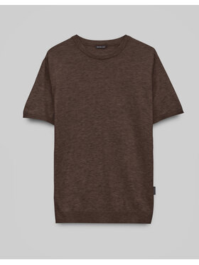 Borgio Borgio T-Shirt dorzano Brązowy Classic Fit