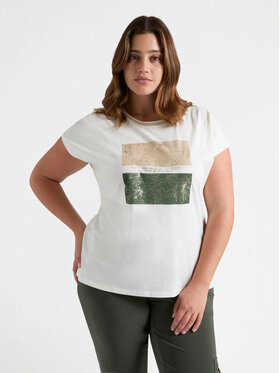 Fiorella Rubino Fiorella Rubino T-Shirt G148L008458N011 Biały Regular Fit