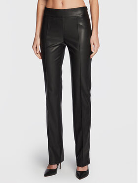 Marciano Guess Marciano Guess Панталони от имитация на кожа 3RGB14 9645Z Черен Slim Fit