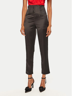 BARDOT BARDOT Kalhoty z materiálu 59146PB3 Černá Regular Fit