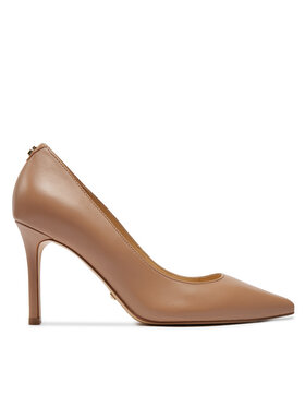 GUESS Naska Décolleté Donna Con Punta A Punta E Tacco 8,5 Cm - Slingback In Ecopelle Verniciata Con Catena E Ciondoli