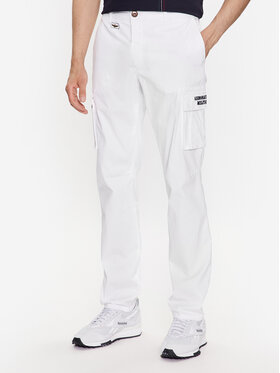 Aeronautica Militare Aeronautica Militare Текстилни панталони 231PA1329CT2443 Бял Regular Fit