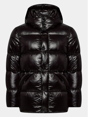 Hetregó Hetregó Пухено яке Justin 8K562 23WU03 Черен Regular Fit
