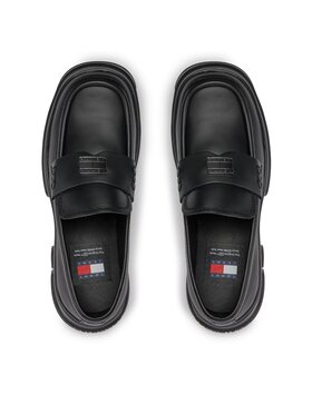 Tommy Jeans Čevlji Brez Vezalk Tjw Chunky Loafer EN0EN02504 Črna