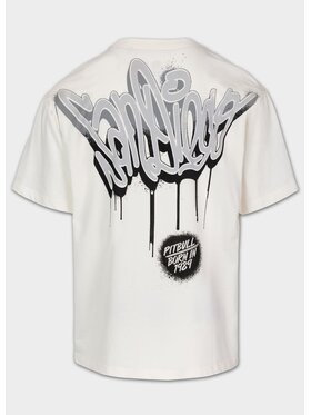 PITBULL PITBULL T-Shirt Koszulka męska Loose Fit GRAFFITI L Biały Regular Fit