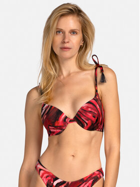 Miss Lou Miss Lou Góra od bikini G-SI1-BRD Bordowy