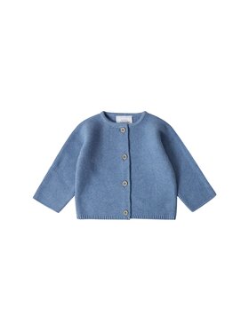 Stellou & friends Stellou & friends Kardigan Knitted Cardigan Niebieski jasny Comfortable Fit
