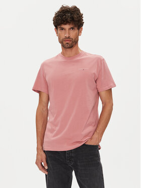 Tommy Jeans Tommy Jeans T-Shirt Linear Chest DM0DM21780 Różowy Slim Fit