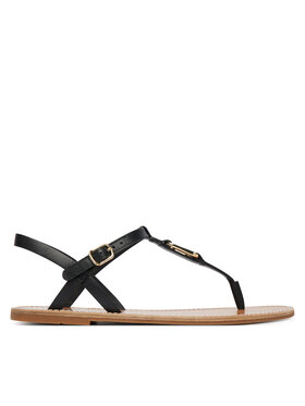Tommy Hilfiger Tommy Hilfiger Szandál Leather Thong Sandal FW0FW09127 Fekete