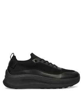 Calvin Klein Calvin Klein Sneakersy Chunky Runner Lace Up Sock Knit YM0YM01457 Czarny