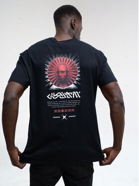 Point X Point X T-Shirt Koszulka Z Krótkim Rękawem Męska Czarna Point X Flare M Czarny Regular Fit
