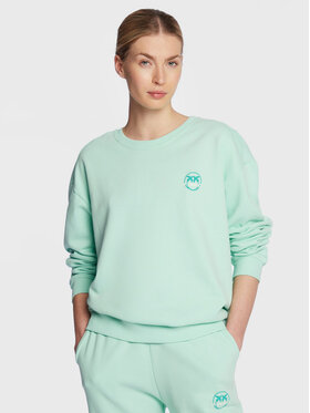 Pinko Pinko Mikina 100352 A0KN Zelená Relaxed Fit
