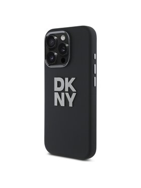 DKNY DKNY Etui na telefon Liquid Silicone Metal Logo Czarny
