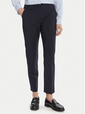 Weekend Max Mara Weekend Max Mara Pantaloni di tessuto Canon 2525136171 Blu scuro Slim Fit