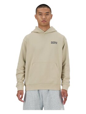 New Balance New Balance Felpa mt41539-beige Beige Regular Fit