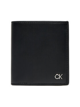 Calvin Klein Calvin Klein Denarnica Metal Ck Trifold 6Cc W/Coin K50K512290 Črna