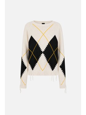 PINKO PINKO Svetr Berna Pull Bílá Regular Fit