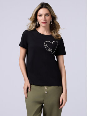 Oltre Oltre T-shirt G270J104051N033 Nero Regular Fit