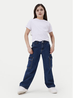 NAME IT NAME IT Farmer 13220709 Sötétkék Wide Leg