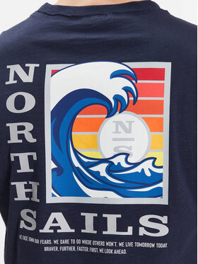 North Sails Majica 692840 Mornarsko Modra Regular Fit