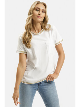 Cross Jeans Cross Jeans T-Shirt 56172-008 Biały Regular Fit
