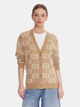 PINKO PINKO Kardigan Half Breed 106042 A2YD Beżowy Regular Fit