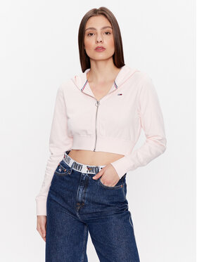 Tommy Jeans Tommy Jeans Bluza DW0DW15414 Różowy Cropped Fit
