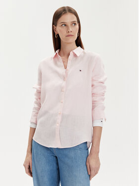 Tommy Hilfiger Tommy Hilfiger Cămașă WW0WW42037 Roz Relaxed Fit